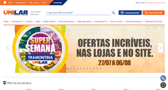 Desktop Screenshot of lojasunilar.com.br