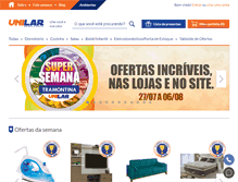 Tablet Screenshot of lojasunilar.com.br